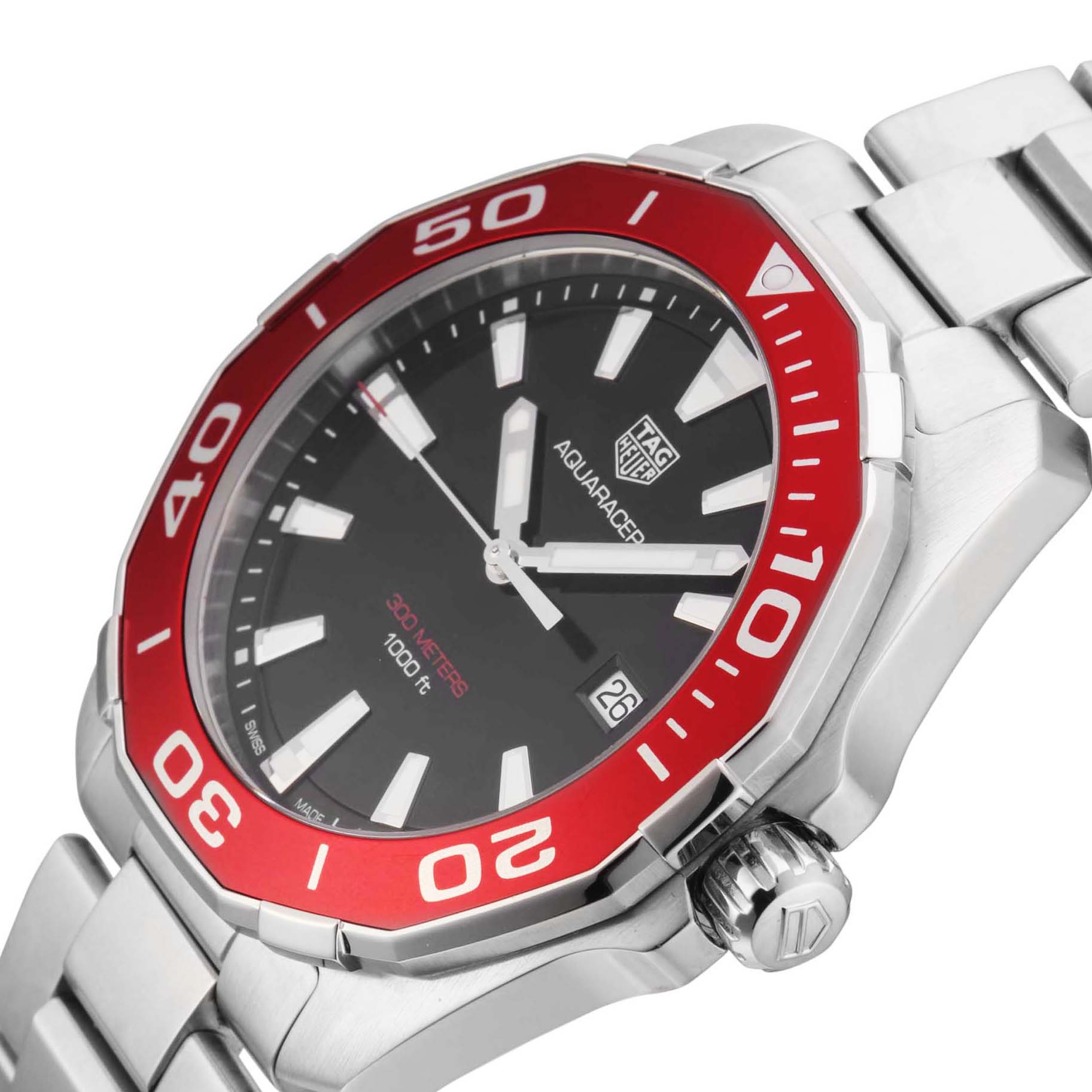 Pre-Owned TAG Heuer Aquaracer 43mm Stainless Steel Pre-Owned TAG Heuer Aquaracer 43mm Stainless Steel