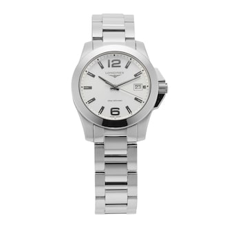 Pre-Owned Longines Conquest 34mm Stainless Steel Pre-Owned Longines Conquest 34mm Stainless Steel
