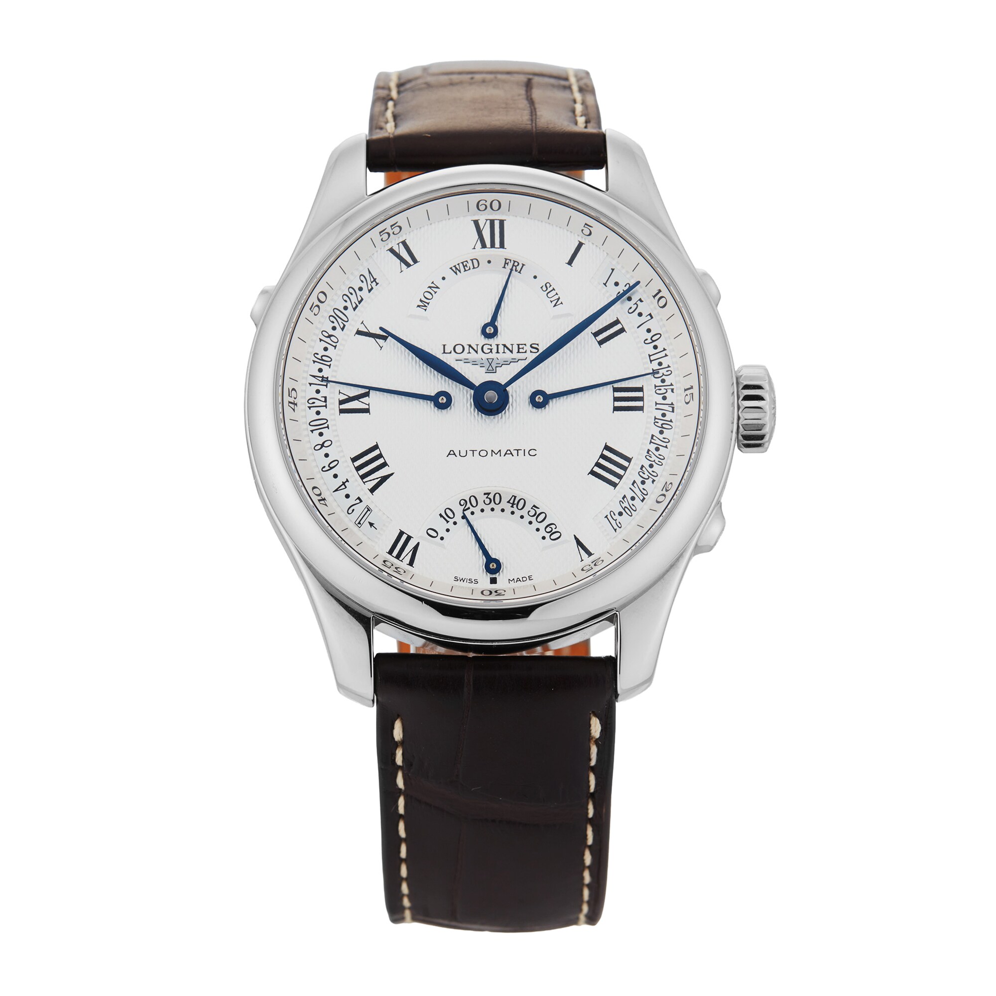 Pre-Owned Longines Master Retrograde Seconds 41mm Stainless Steel Pre-Owned Longines Master Retrograde Seconds 41mm Stainless Steel