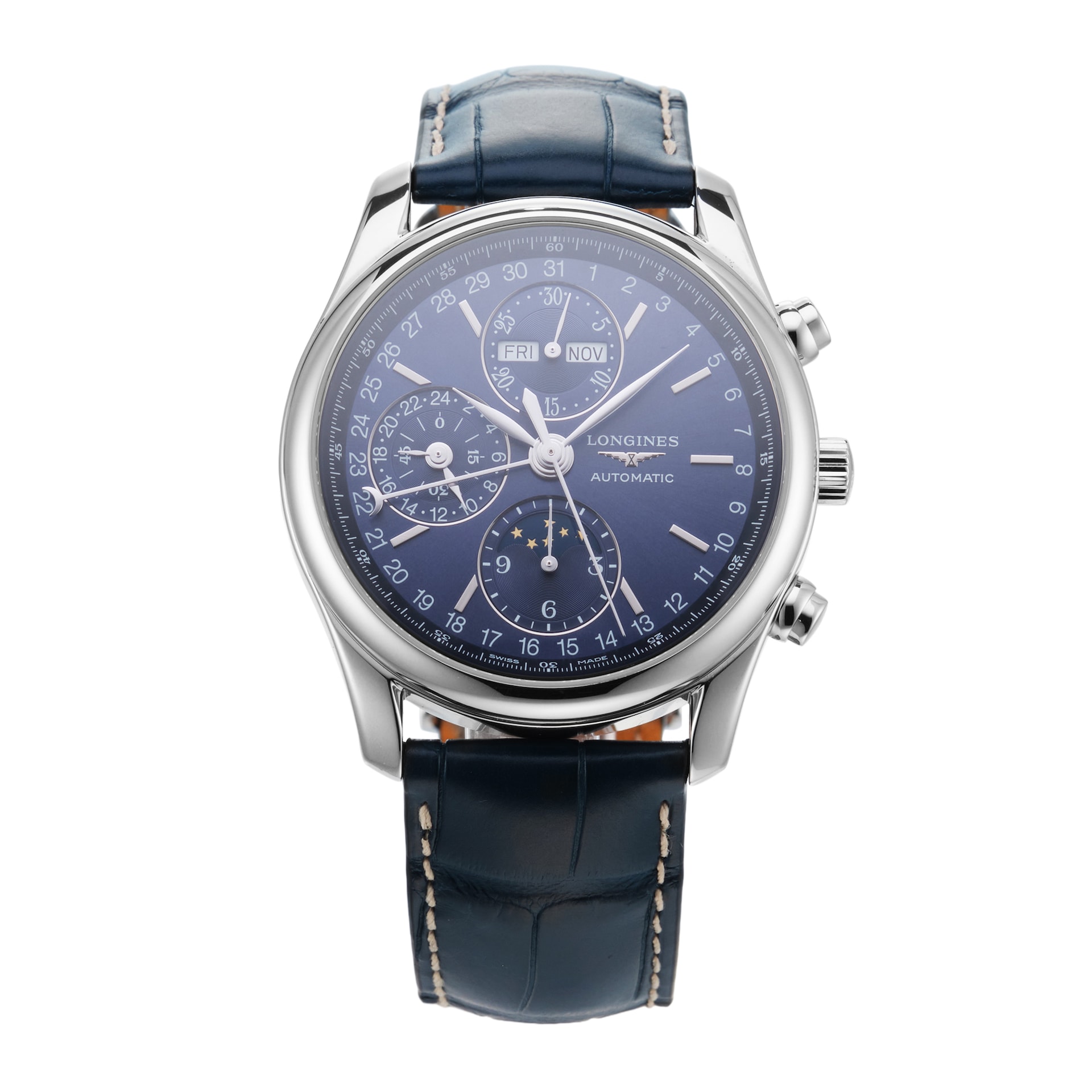 Pre-Owned Longines Master Collection Chrono Moonphase 40mm Stainless Steel