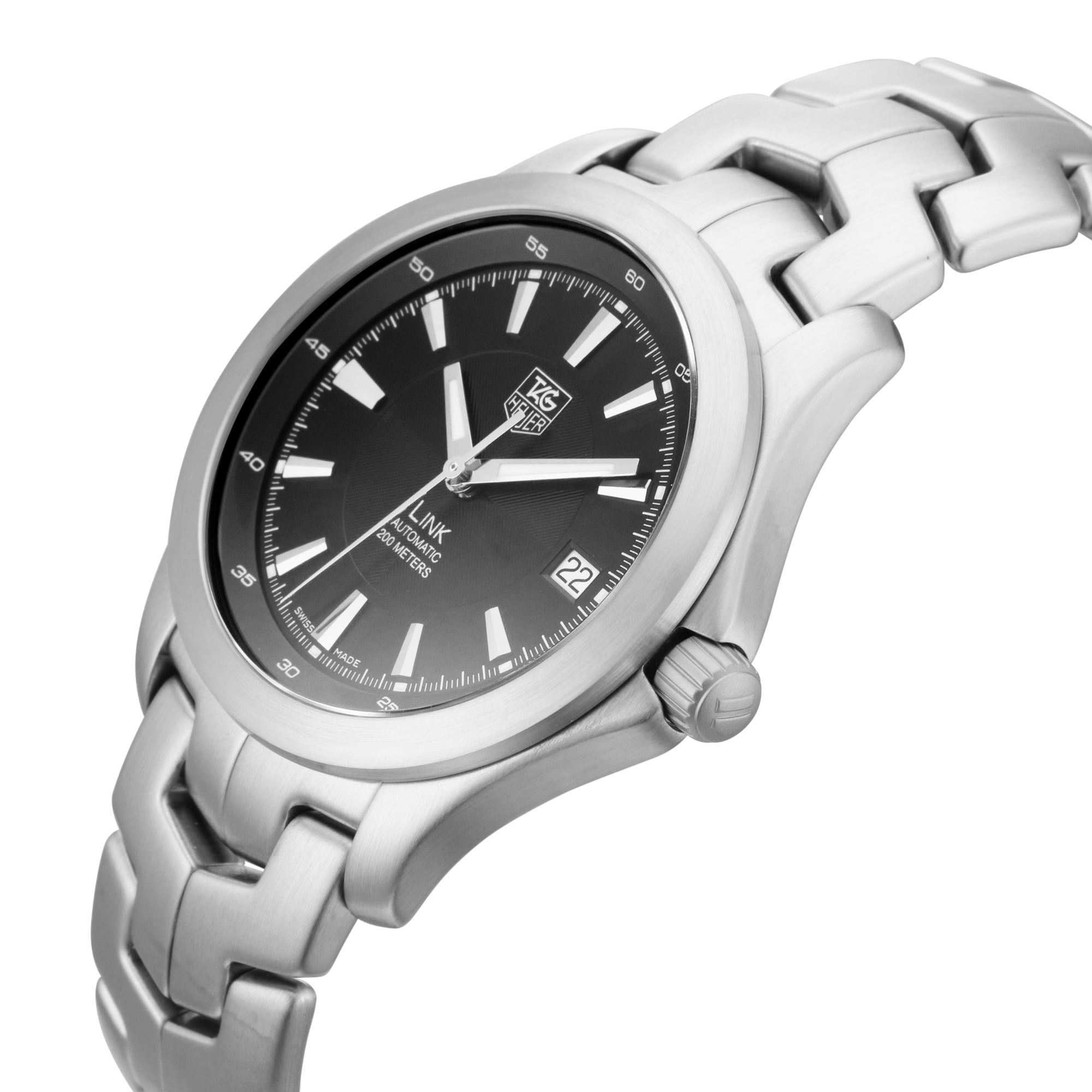 Pre-Owned TAG Heuer Link 39mm Stainless Steel Pre-Owned TAG Heuer Link 39mm Stainless Steel