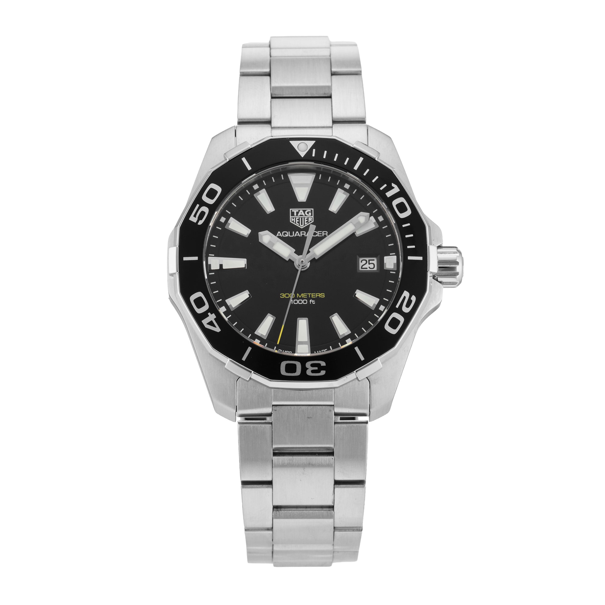 Pre-Owned TAG Heuer Aquaracer 41mm Stainless Steel Pre-Owned TAG Heuer Aquaracer 41mm Stainless Steel
