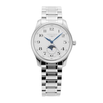 Pre-Owned Longines Master Collection Moonphase 40MM Stainless Steel Pre-Owned Longines Master Collection Moonphase 40MM Stainless Steel