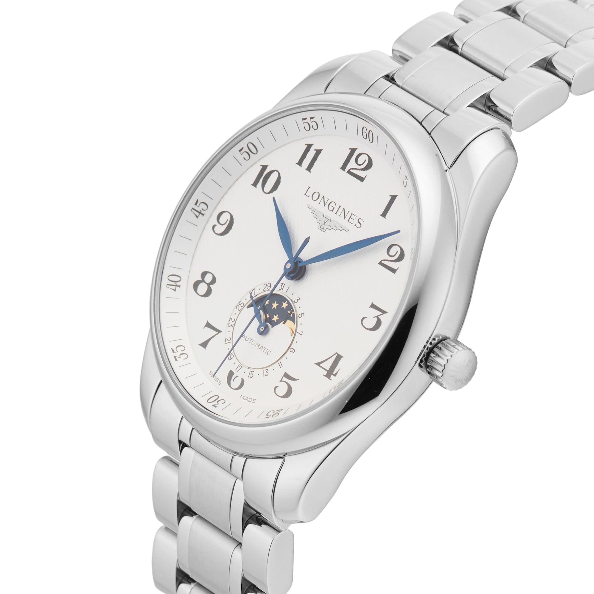 Pre-Owned Longines Master Collection Moonphase 40MM Stainless Steel Pre-Owned Longines Master Collection Moonphase 40MM Stainless Steel