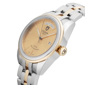 Pre-Owned Tudor Glamour Date Stainless Steel and Yellow Gold 39mm