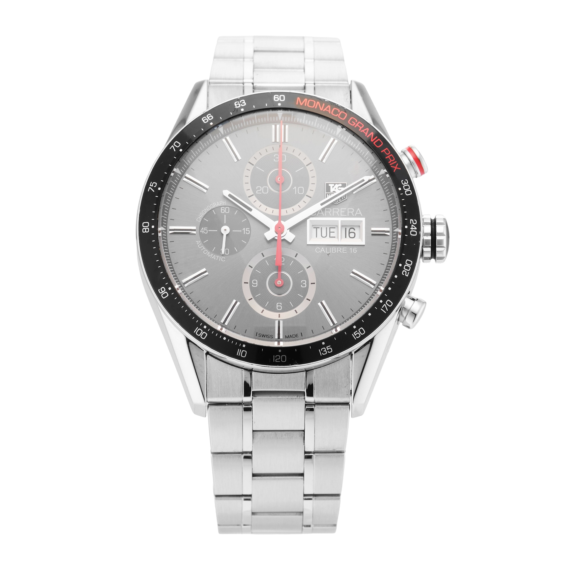 Pre-Owned TAG Heuer Carrera Monaco Grand Prix Limited Edition 43mm Stainless Steel