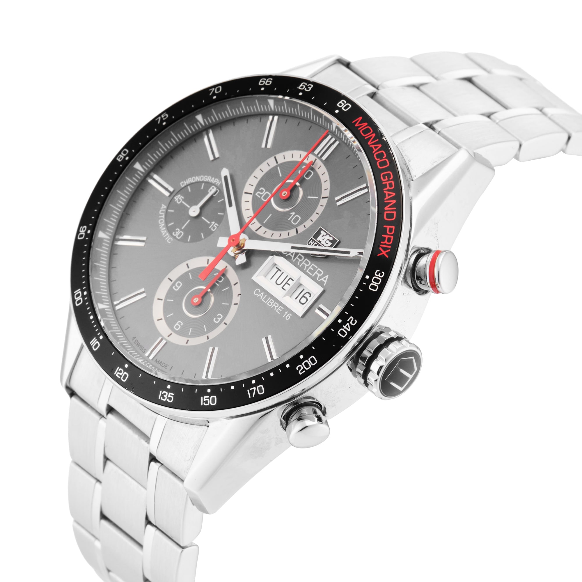 Pre-Owned TAG Heuer Carrera Monaco Grand Prix Limited Edition 43mm Stainless Steel