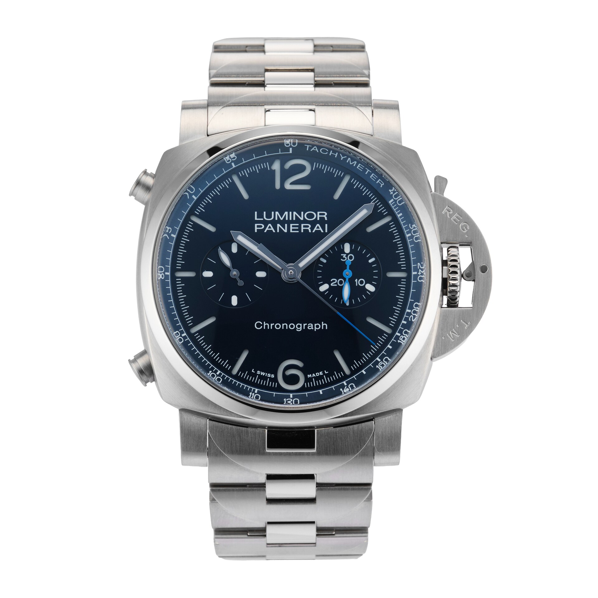 Pre-Owned Panerai Luminor Chronograph 44mm Stainless Steel