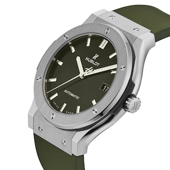 Pre-Owned Hublot Classic Fusion Green 45mm Titanium