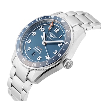 Pre-Owned Longines Pre-Owned Longines Spirit Zulu Time 42mm Stainless Steel  L38124936