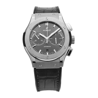 Pre-Owned Hublot Classic Fusion Racing Grey Chronograph 45mm Titanium