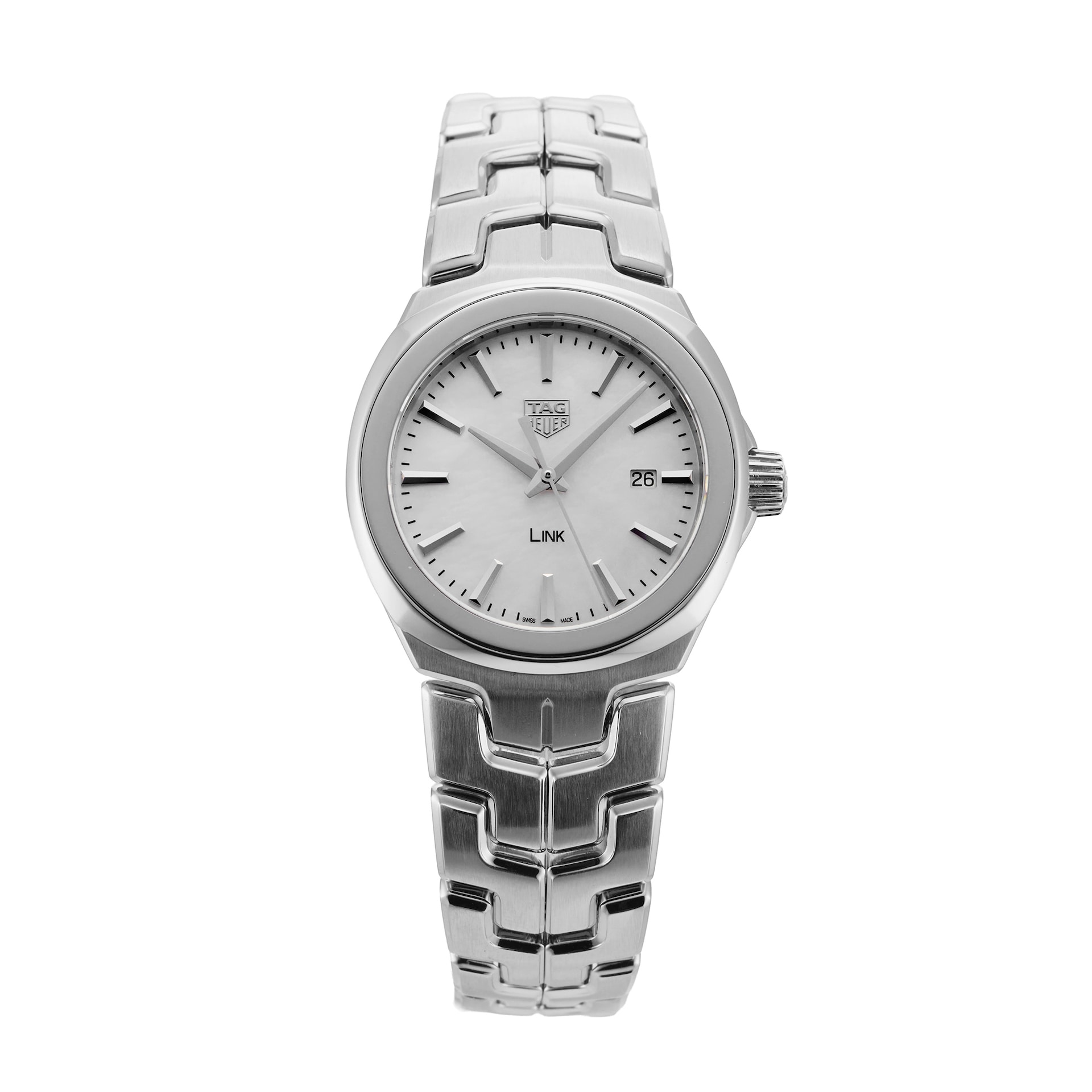 Pre-Owned TAG Heuer Link Date Quartz 32mm Stainless Steel Pre-Owned TAG Heuer Link Date Quartz 32mm Stainless Steel