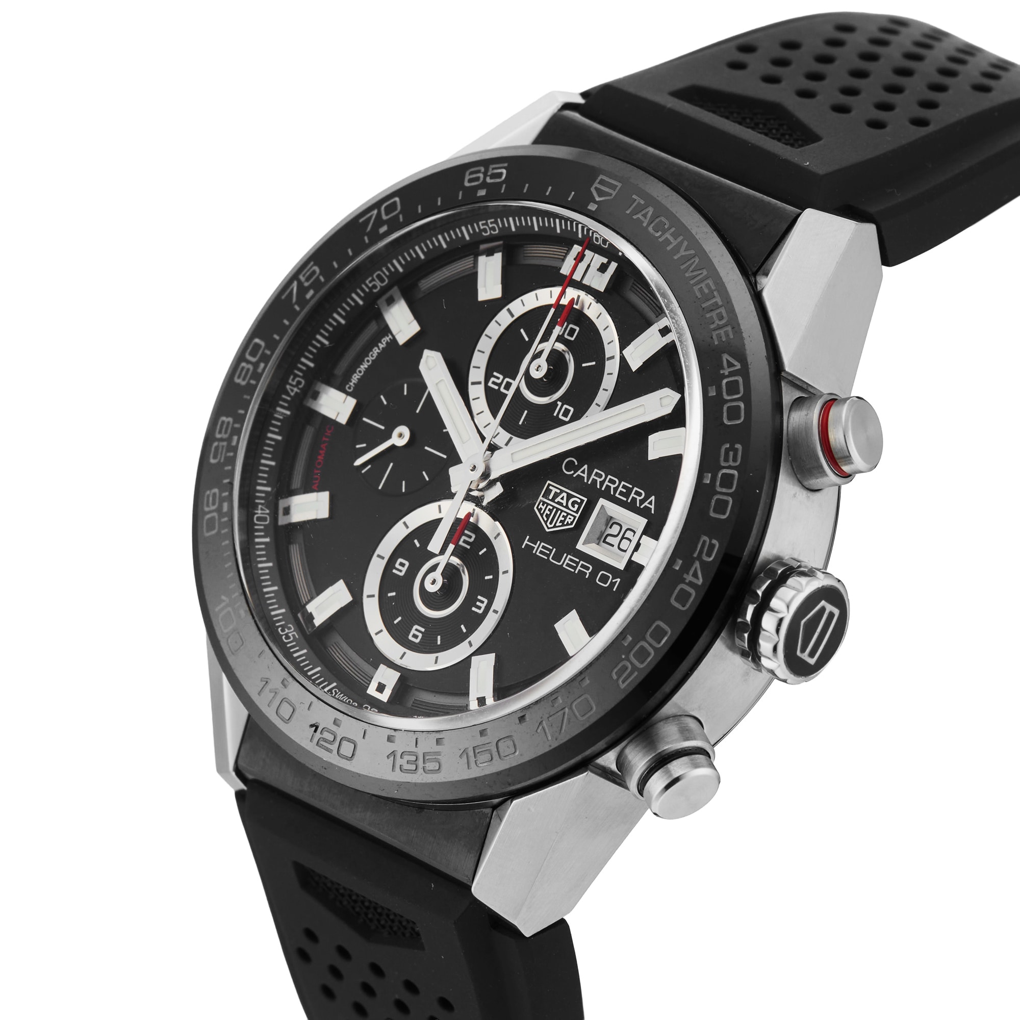 Pre-Owned TAG Heuer Carrera 43mm Stainless Steel and Ceramic