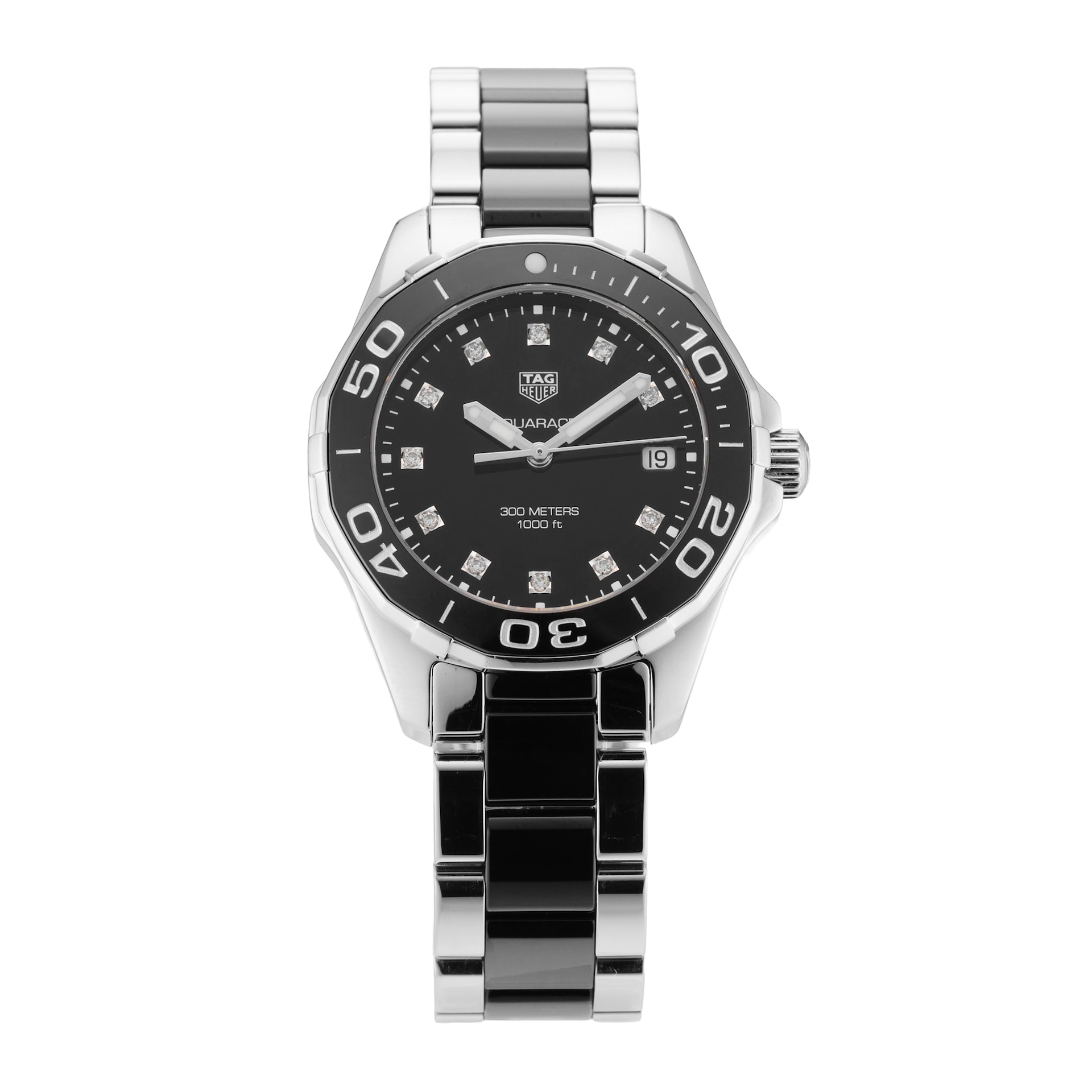 Pre-Owned TAG Heuer Aquaracer 35mm Stainless Steel and Ceramic