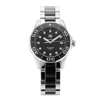 Pre-Owned TAG Heuer Aquaracer 35mm Stainless Steel and Ceramic