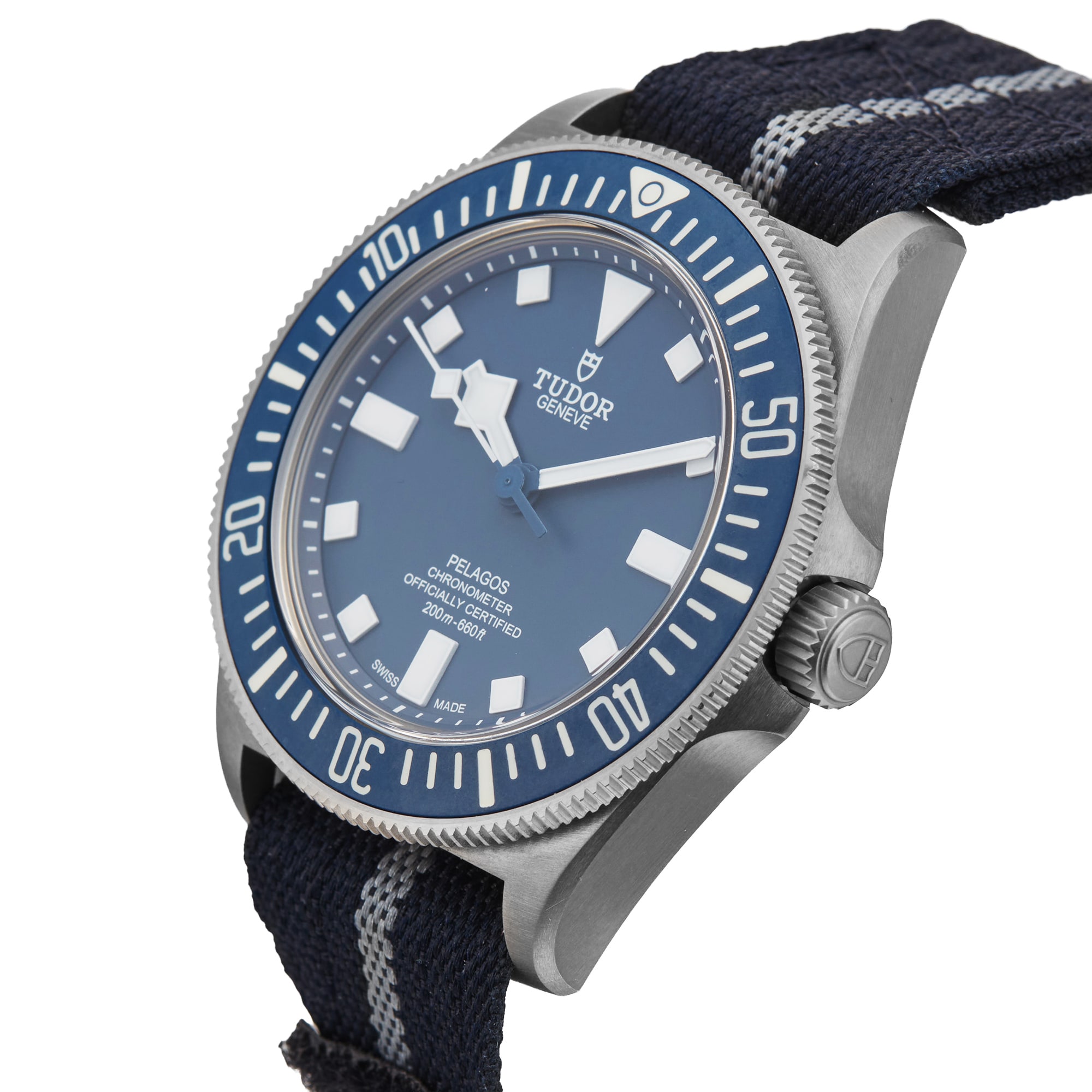 Pre-Owned Tudor Pelagos FXD Marine Nationale 42mm Titanium