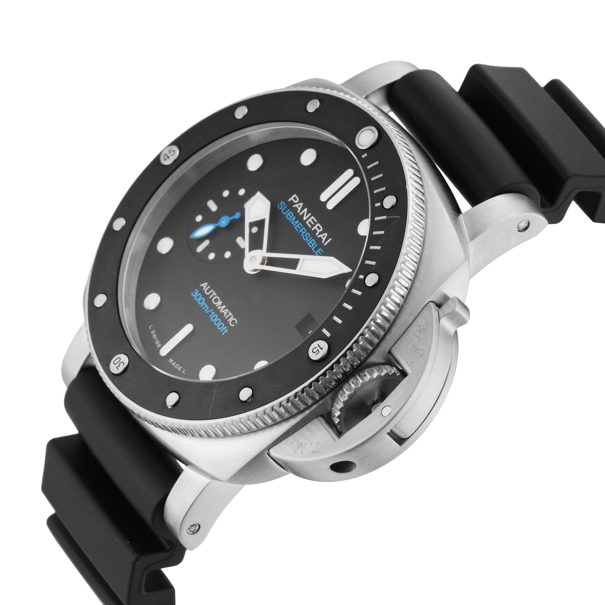 Pre-Owned Panerai Pre-Owned Panerai Submersible 42mm Stainless Steel PAM00683 Pre-Owned Panerai Pre-Owned Panerai Submersible 42mm Stainless Steel PAM00683