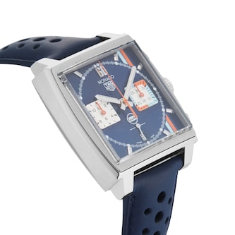 Pre-Owned TAG Heuer Monaco Chronograph X Gulf 39mm Stainless Steel