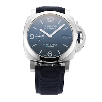 Pre-Owned Panerai Luminor Marina Blu Profondo 44mm Stainless Steel PAM01157 Pre-Owned Panerai Luminor Marina Blu Profondo 44mm Stainless Steel PAM01157
