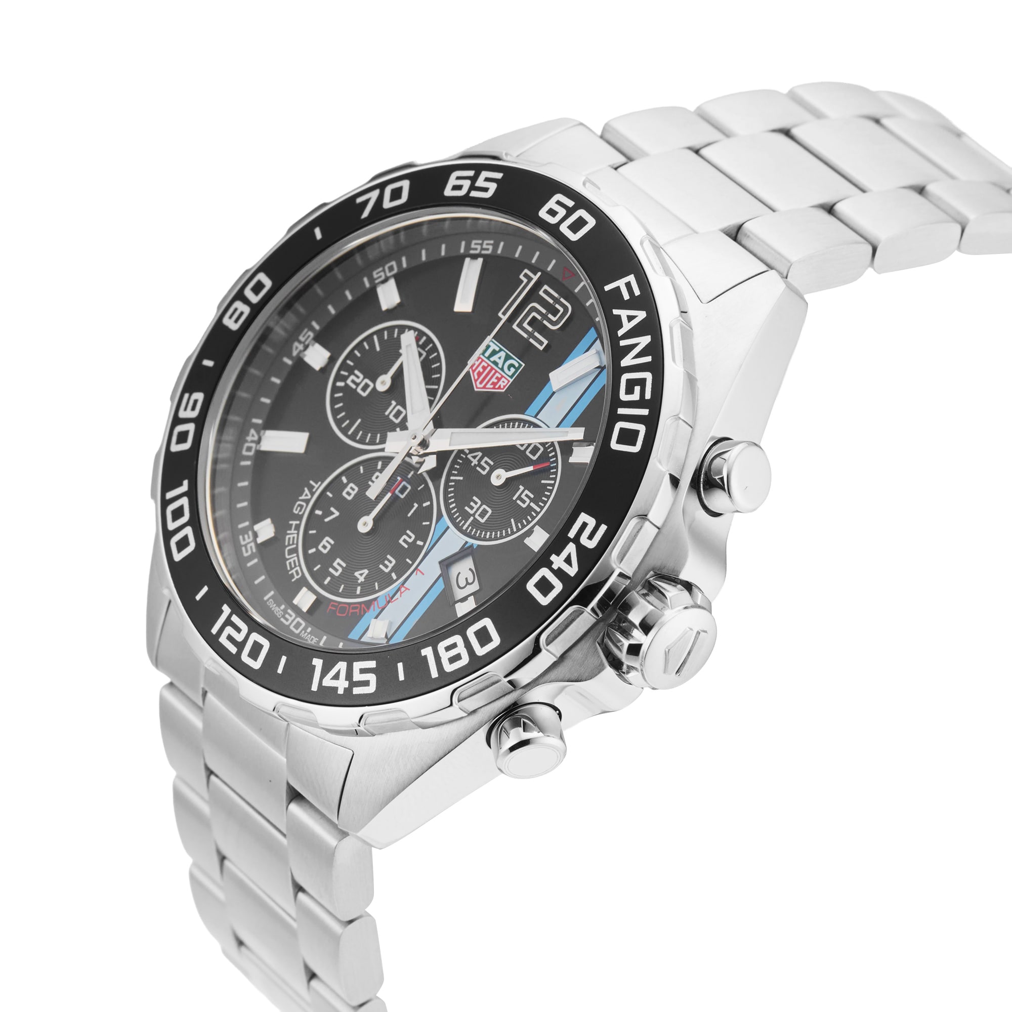 Pre-Owned TAG Heuer Formula 1 Fangio Limited Edition 131/900 43mm Stainless Steel