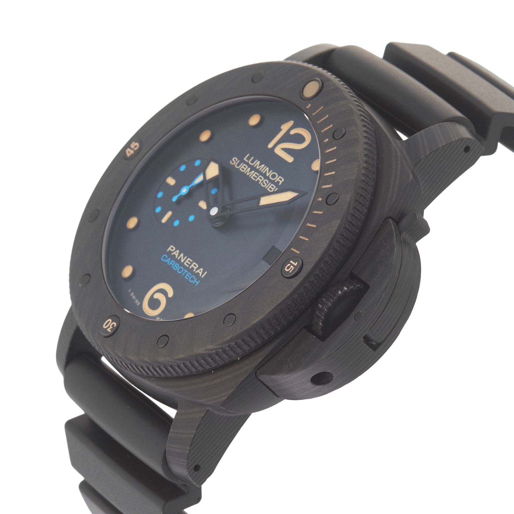 Pre-Owned Panerai Submersible 3 Days 47mm Carbotech PAM00616 Pre-Owned Panerai Submersible 3 Days 47mm Carbotech PAM00616