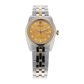 Pre-Owned Tudor Glamour Date 31mm Stainless Steel and Yellow Gold Pre-Owned Tudor Glamour Date 31mm Stainless Steel and Yellow Gold