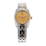 Pre-Owned Tudor Glamour Date 31mm Stainless Steel and Yellow Gold