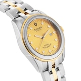 Pre-Owned Tudor Glamour Date 31mm Stainless Steel and Yellow Gold