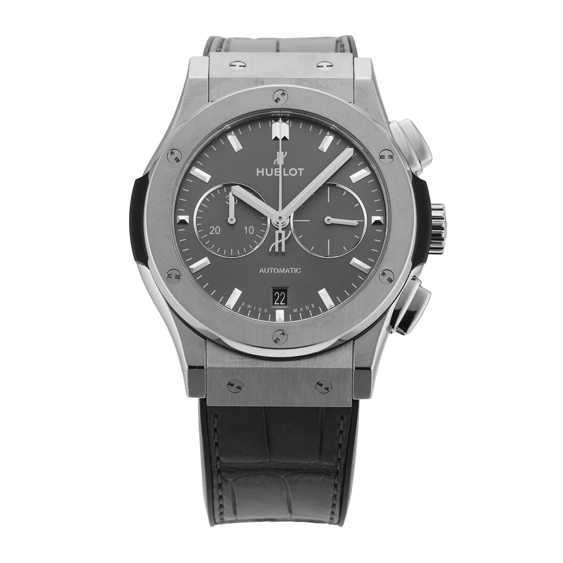 Pre-Owned Hublot Classic Fusion Racing Chronograph 42mm Titanium Pre-Owned Hublot Classic Fusion Racing Chronograph 42mm Titanium