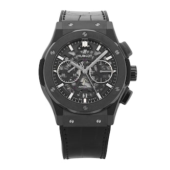 Pre-Owned Hublot Classic Fusion Aerofusion Black Magic Chronograph 45mm Ceramic