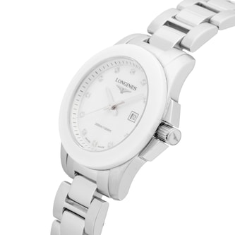 Pre-Owned Longines Conquest 29.5mm Stainless Steel and Ceramic L32574876