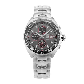 Pre-Owned TAG Heuer Formula 1 Chronograph X Senna 44mm Stainless Steel Pre-Owned TAG Heuer Formula 1 Chronograph X Senna 44mm Stainless Steel