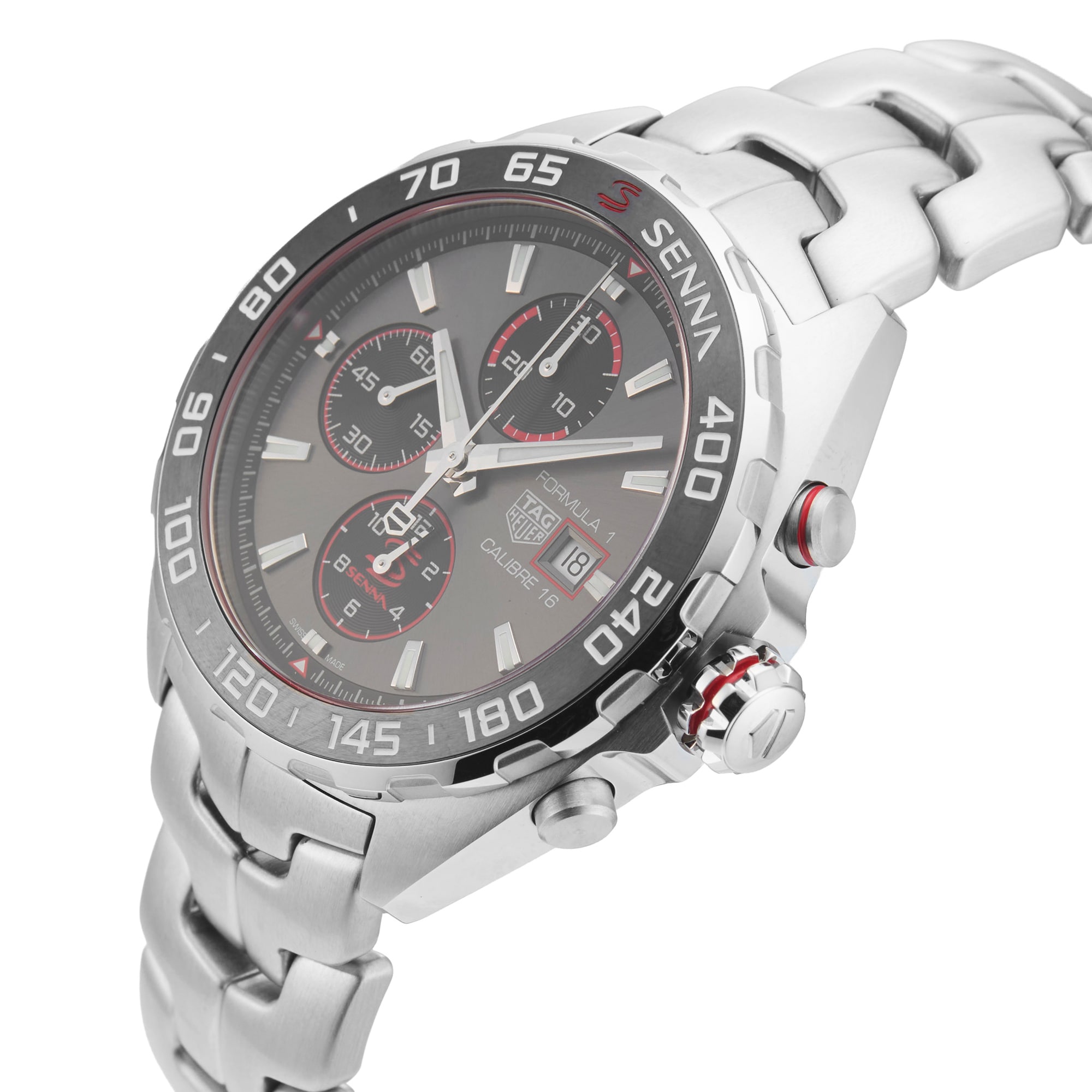 Pre-Owned TAG Heuer Formula 1 Chronograph X Senna 44mm Stainless Steel