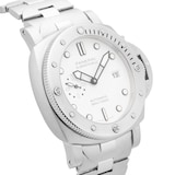 Pre-Owned Panerai Submersible QuarantaQuattro Bianco 44mm Stainless Steel PAM01226