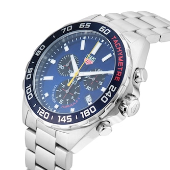 Pre-Owned TAG Heuer Formula 1 Chonograph X Red Bull Racing 43mm Stainless Steel