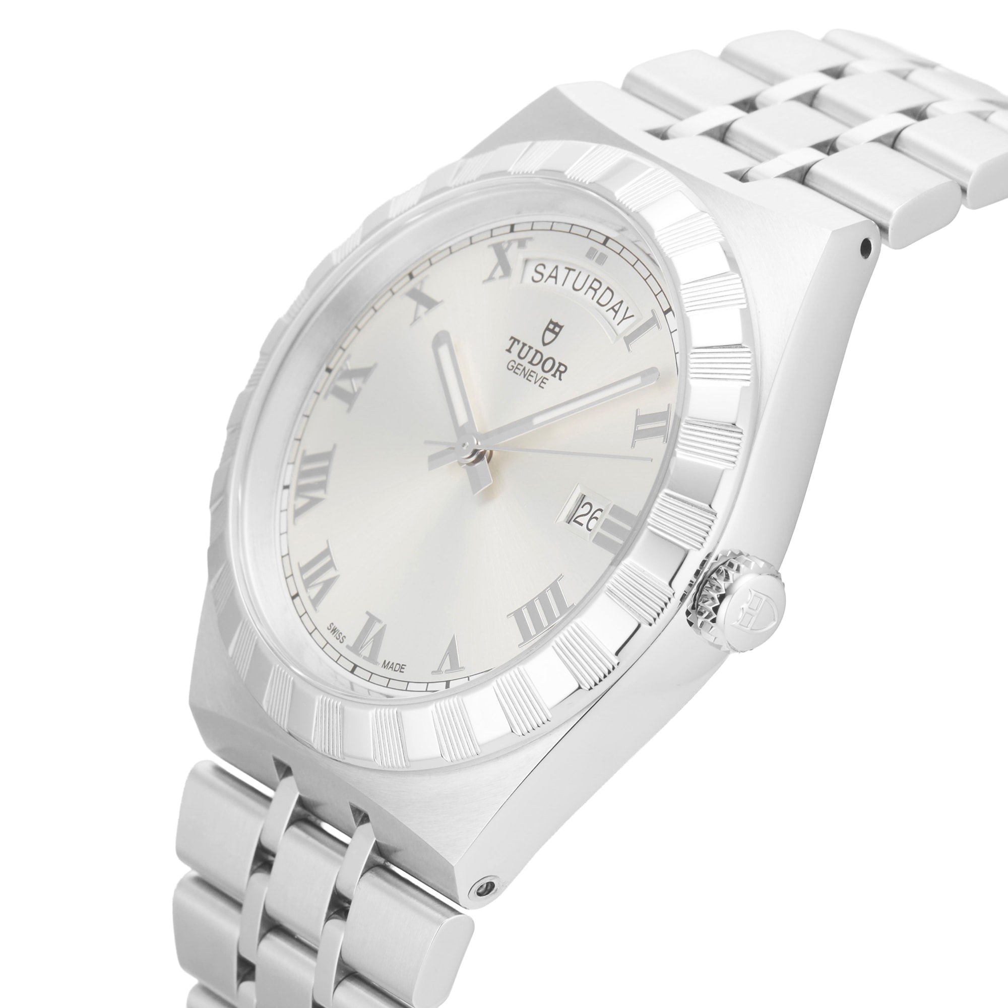 Pre-Owned Tudor Royal Day Date 41mm Stainless Steel Pre-Owned Tudor Royal Day Date 41mm Stainless Steel