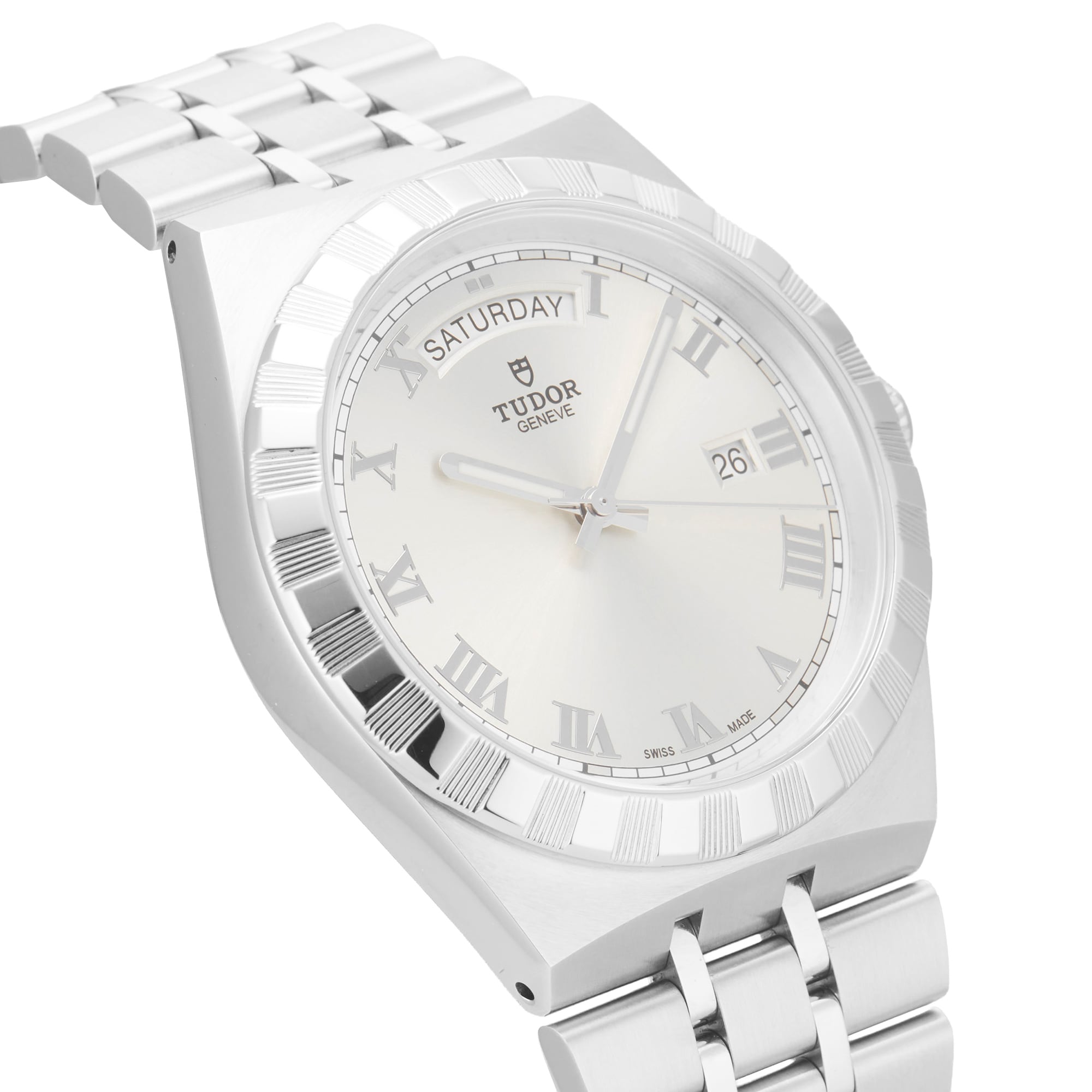 Pre-Owned Tudor Royal Day Date 41mm Stainless Steel Pre-Owned Tudor Royal Day Date 41mm Stainless Steel