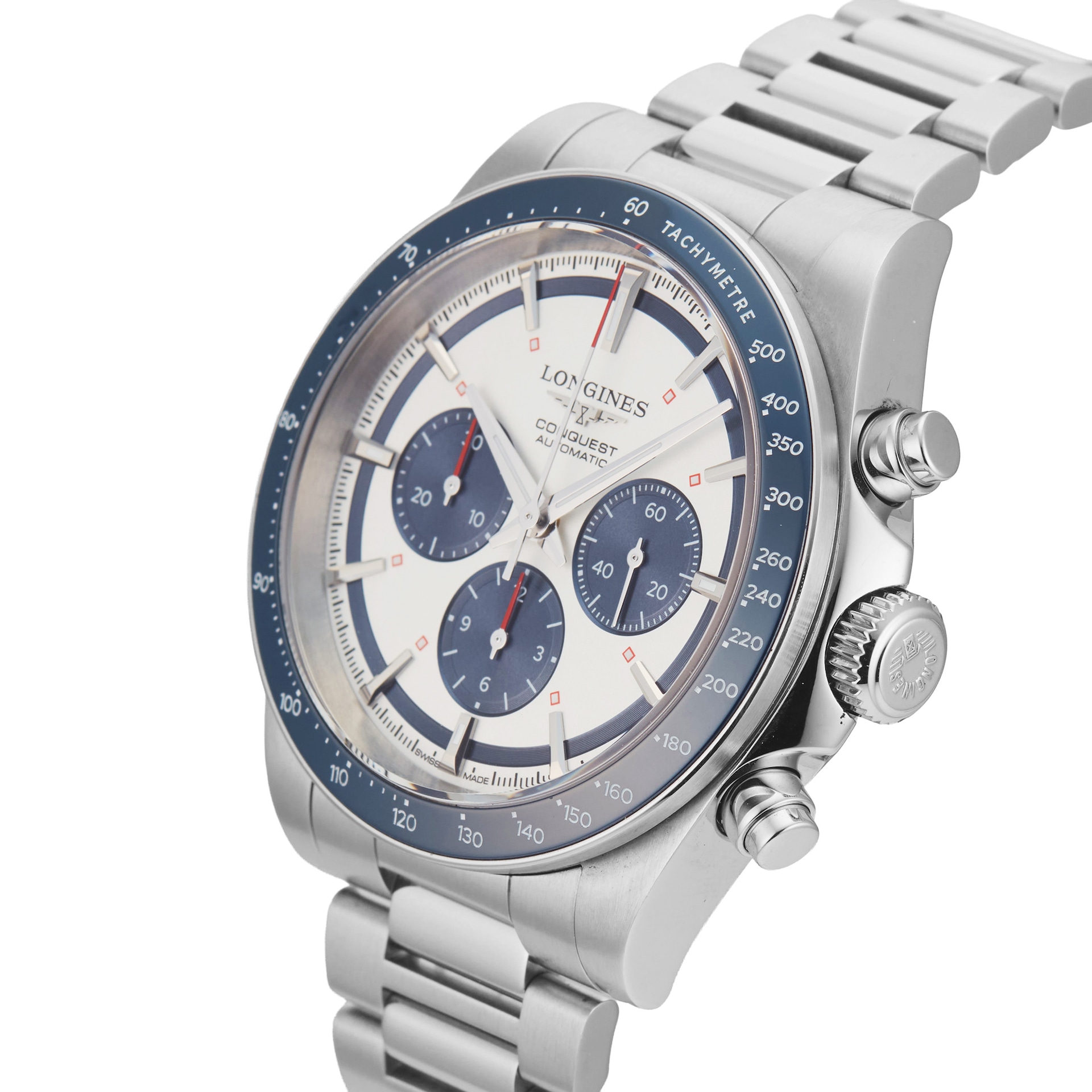 Pre-Owned Longines Conquest Chronograph 42mm Stainless Steel
