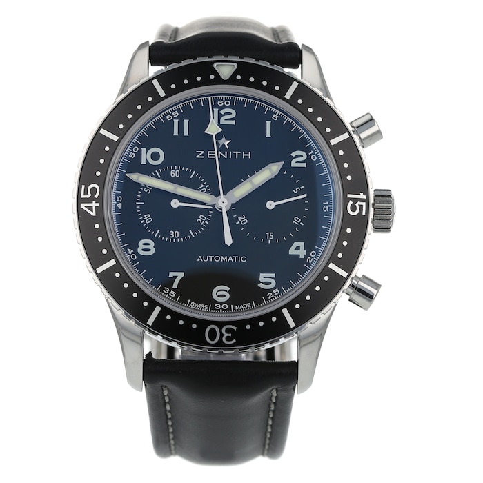 Pre-Owned Zenith Pre-Owned Zenith Pilot Cronometro Tipo CP-2 Mens Watch 03.2240.4069