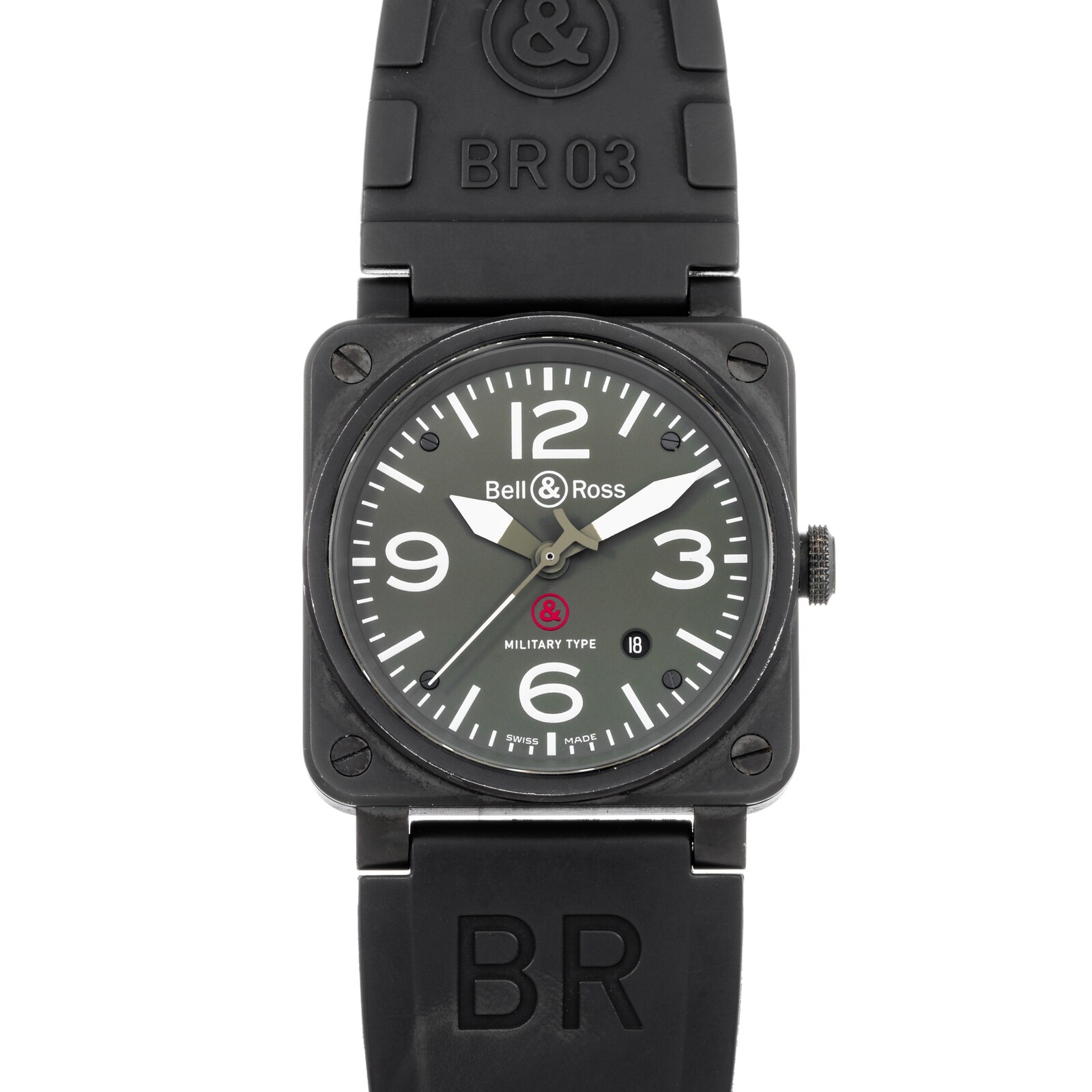 Pre-Owned Bell & Ross BR-03 'Military Type'