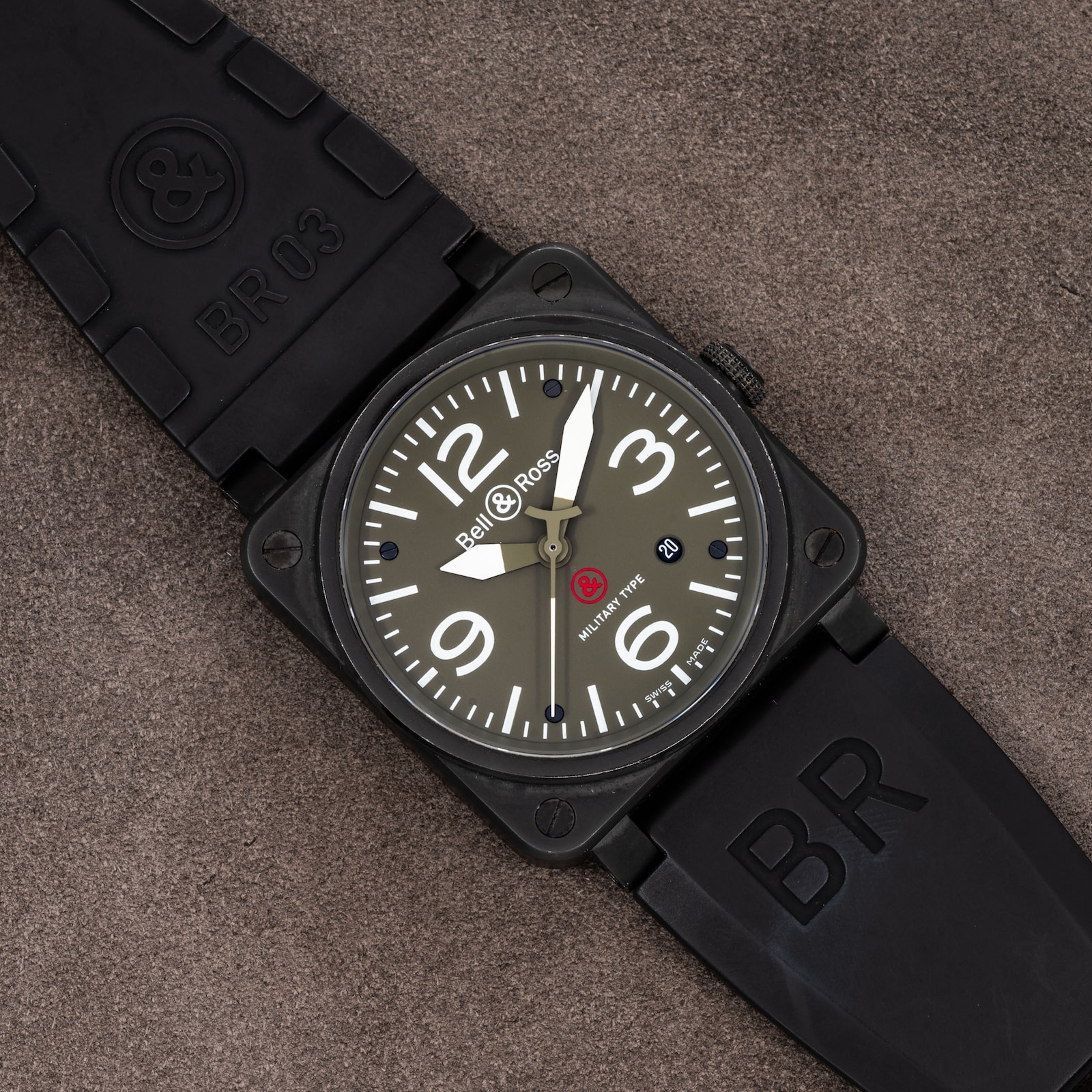 Pre-Owned Bell & Ross BR-03 'Military Type'
