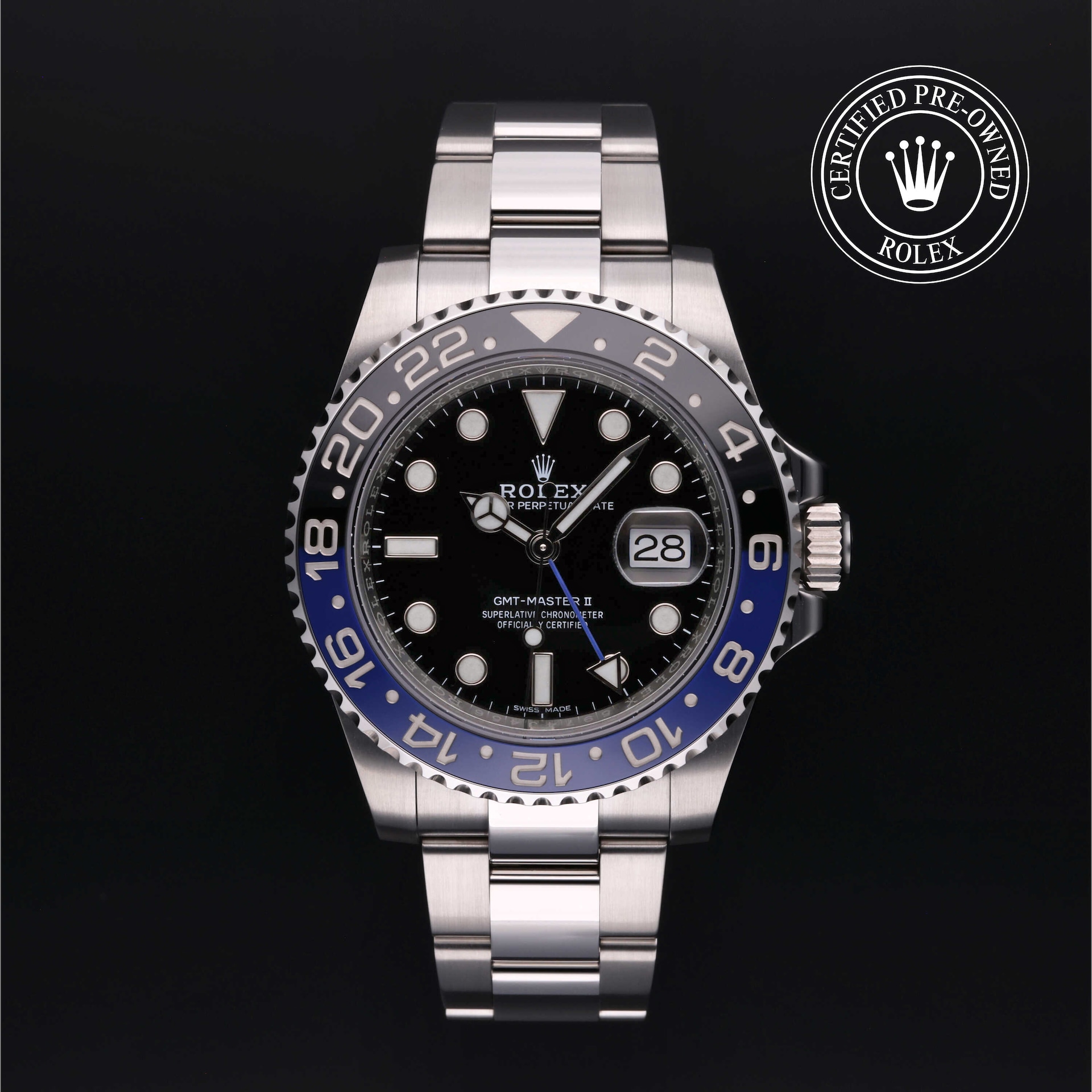 GMT Master Rolex Certified Pre Owned Goldsmiths