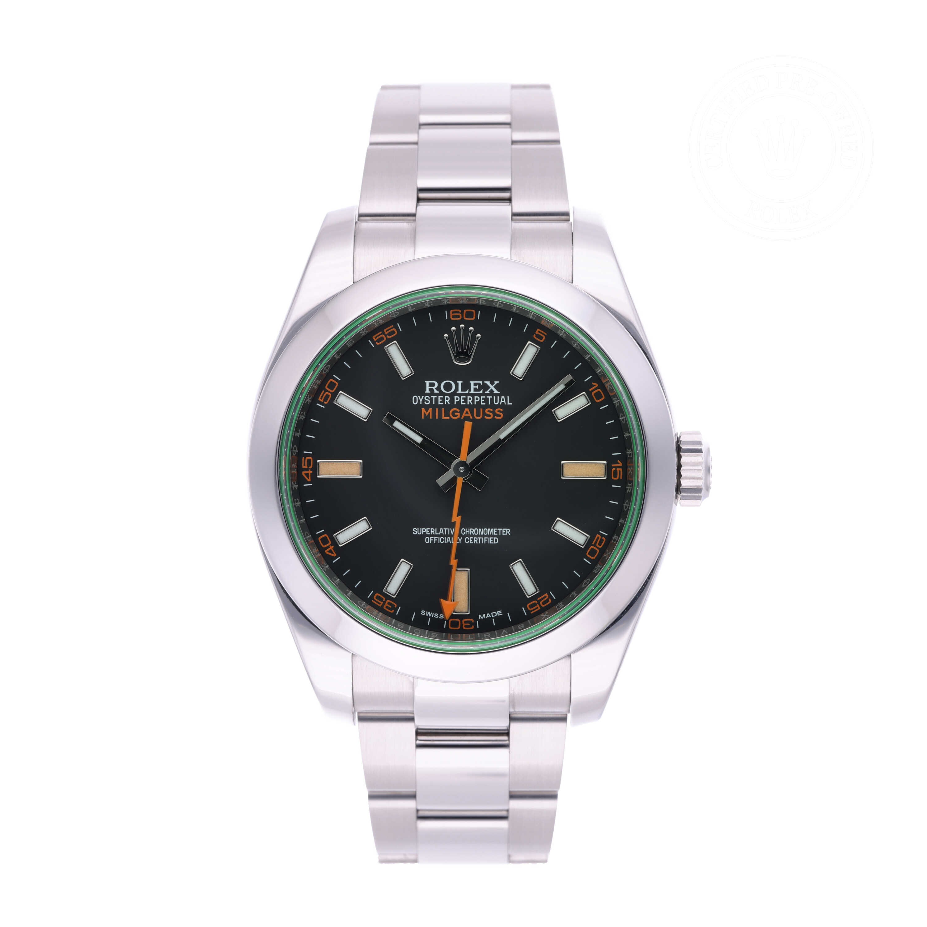 Rolex Milgauss Official Certified Pre-Owned