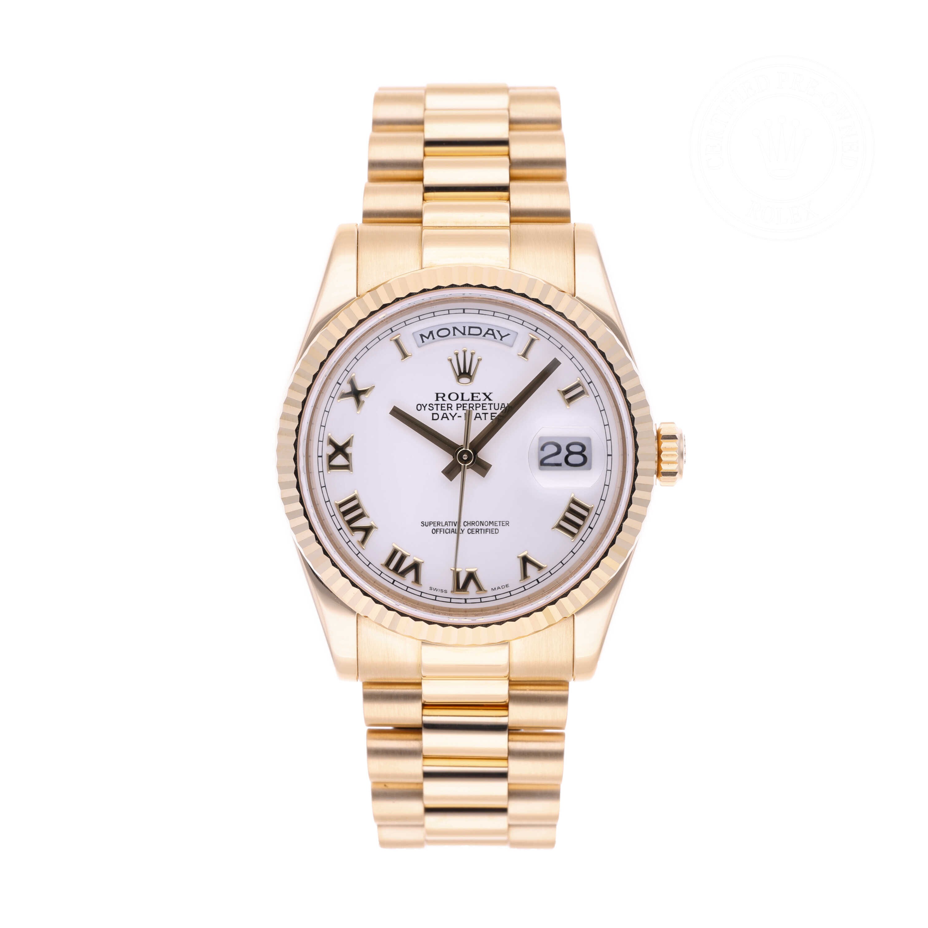 Rolex Day-Date 36 Official Certified Pre-Owned