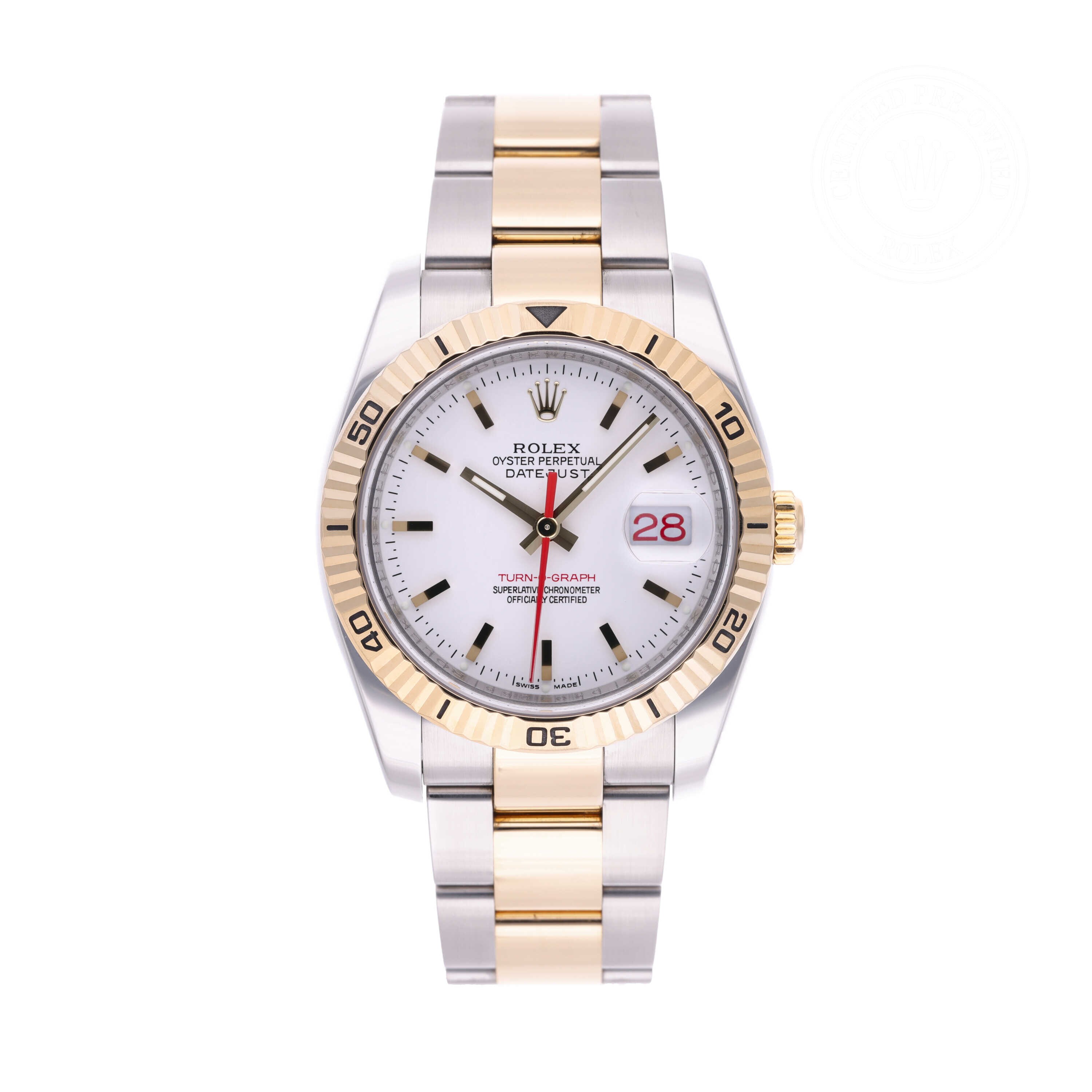 Rolex Datejust Turn-O-Graph Official Certified Pre-Owned
