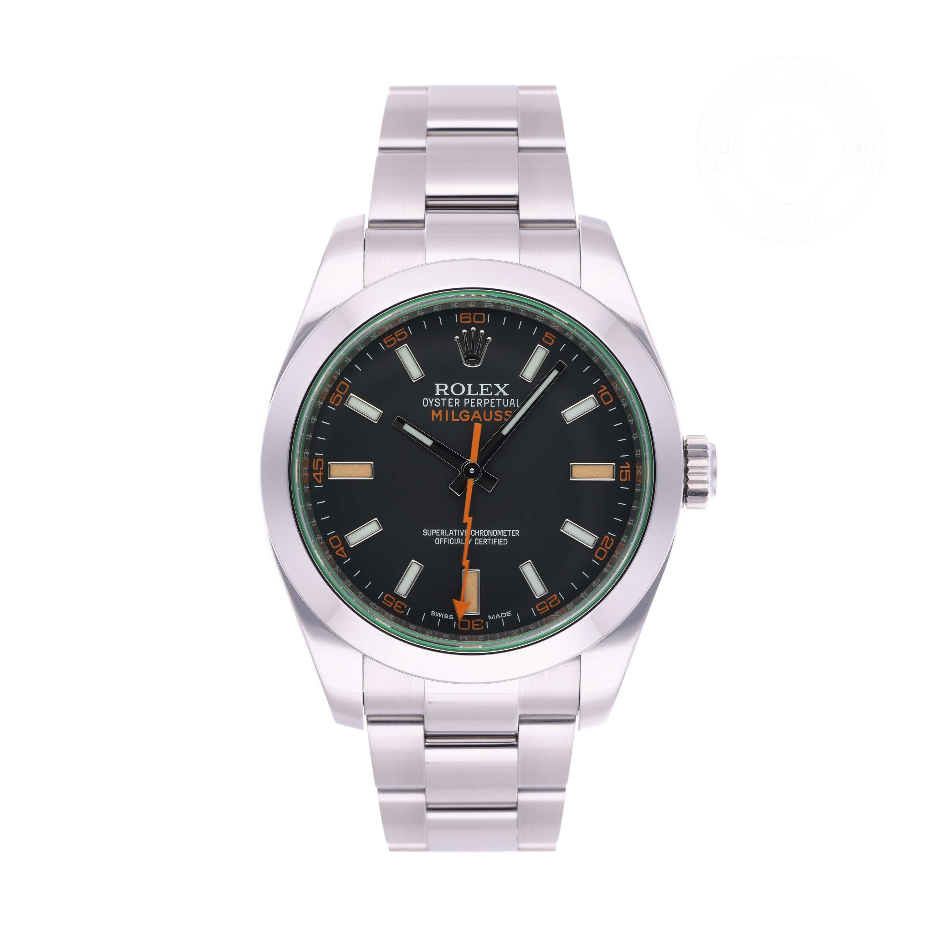 Rolex Milgauss Official Certified Pre-Owned