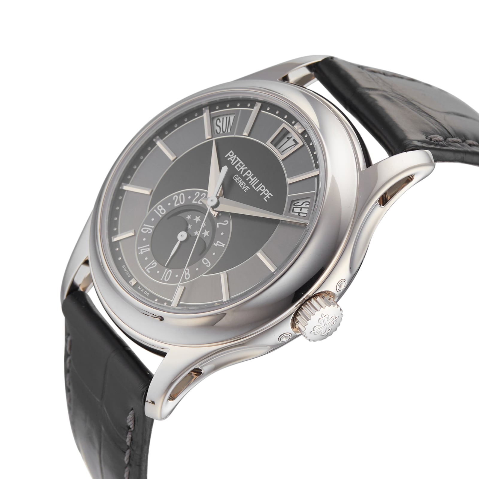 Pre-Owned Patek Philippe Complications Mens Watch 5205G-010