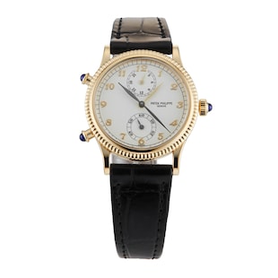 Pre-Owned Patek Philippe Calatrava Travel Time 29mm Yellow Gold