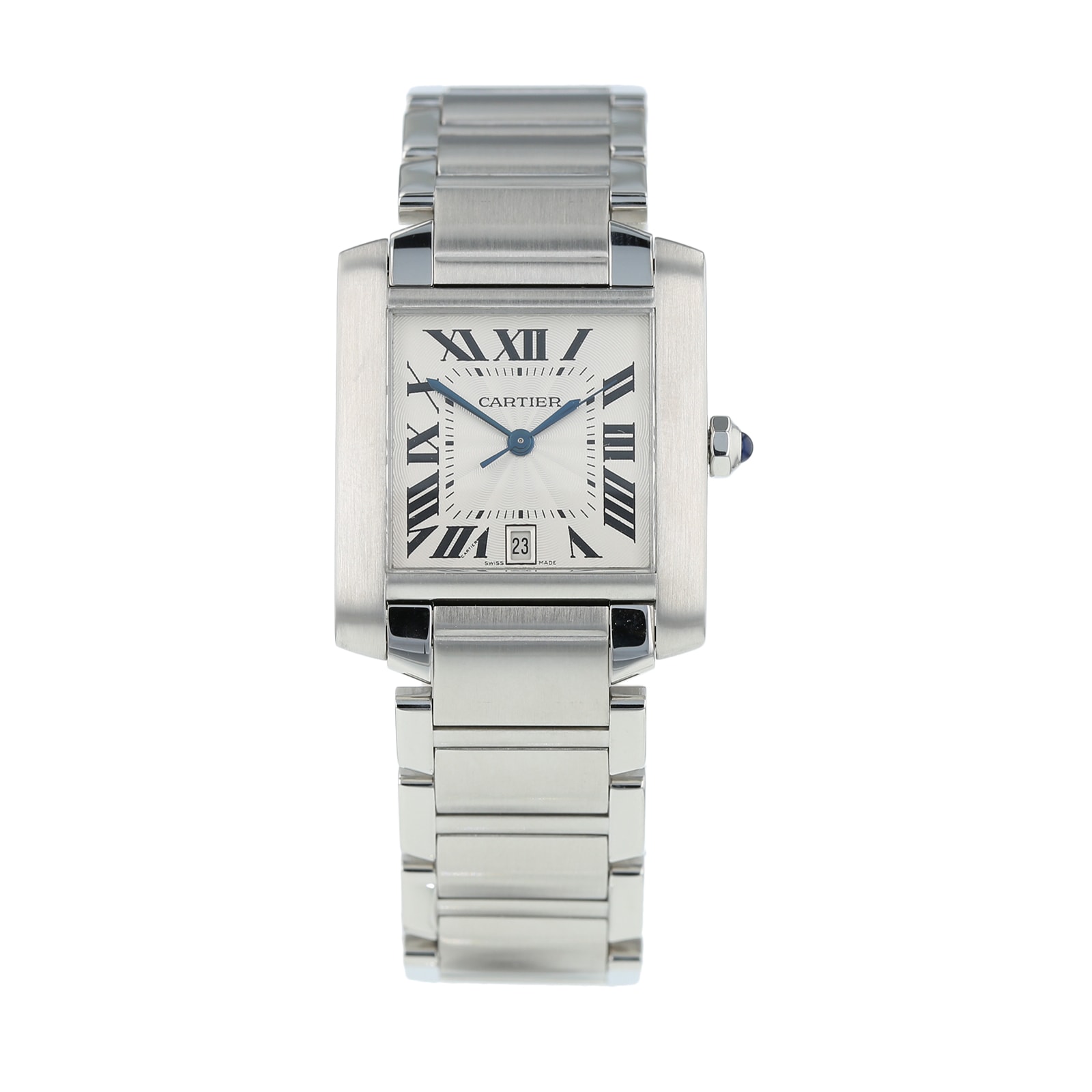 Pre-Owned Cartier Tank Francaise Mens Watch W51002Q3/2302 Pre-Owned Cartier Tank Francaise Mens Watch W51002Q3/2302