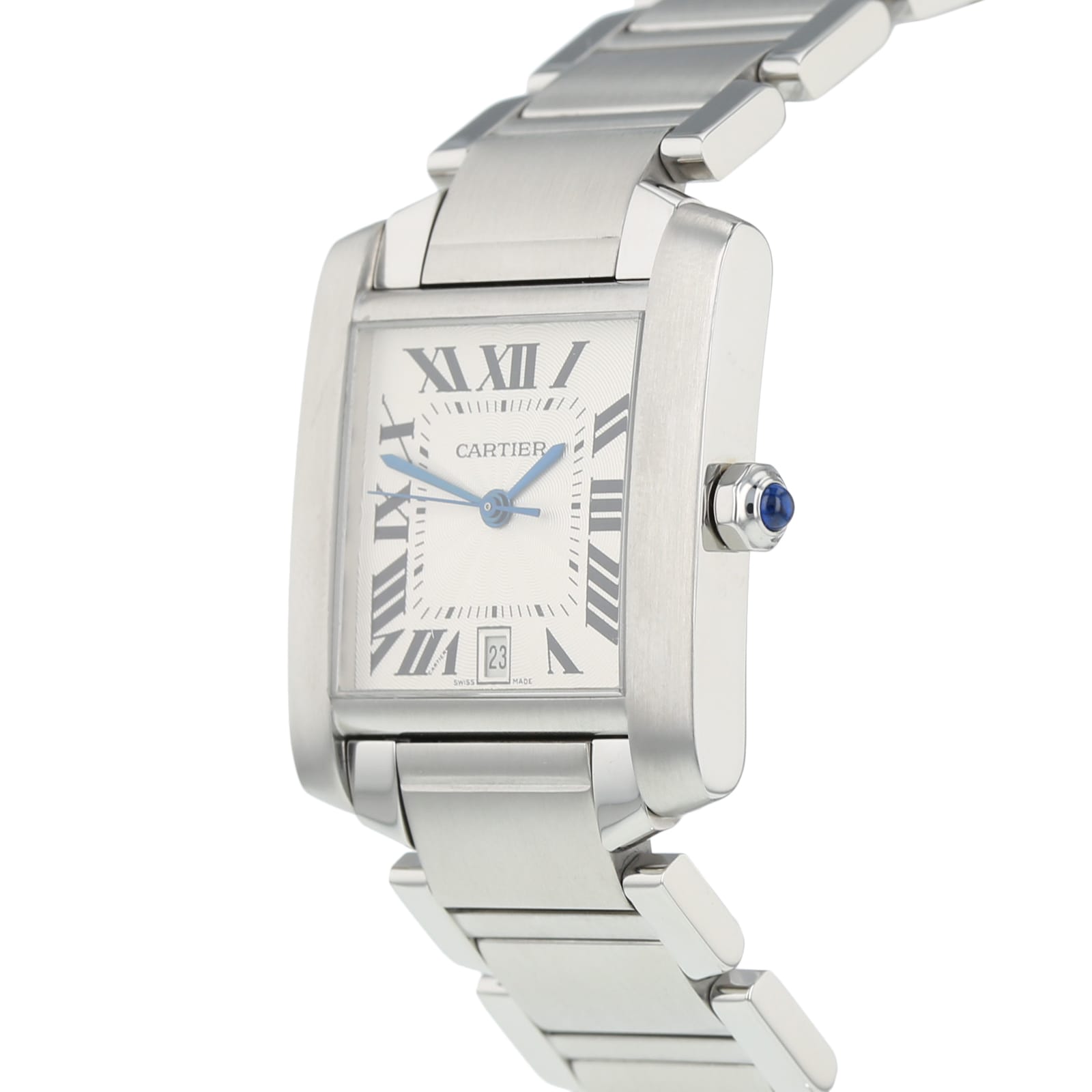 Pre-Owned Cartier Tank Francaise Mens Watch W51002Q3/2302 Pre-Owned Cartier Tank Francaise Mens Watch W51002Q3/2302